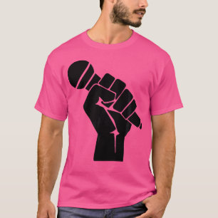 Mic Raise - Old School Hip Hop Microphone Graphic T-Shirt