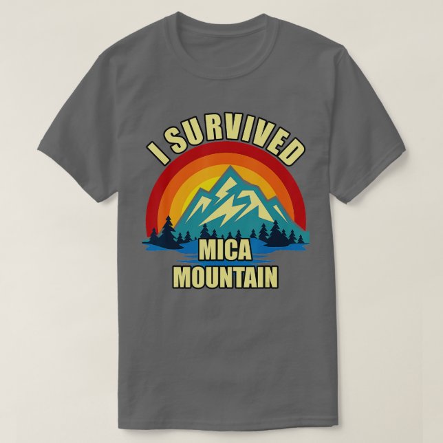 Mica Mountain Hiking Mountian Climbing  T-Shirt (Design Front)