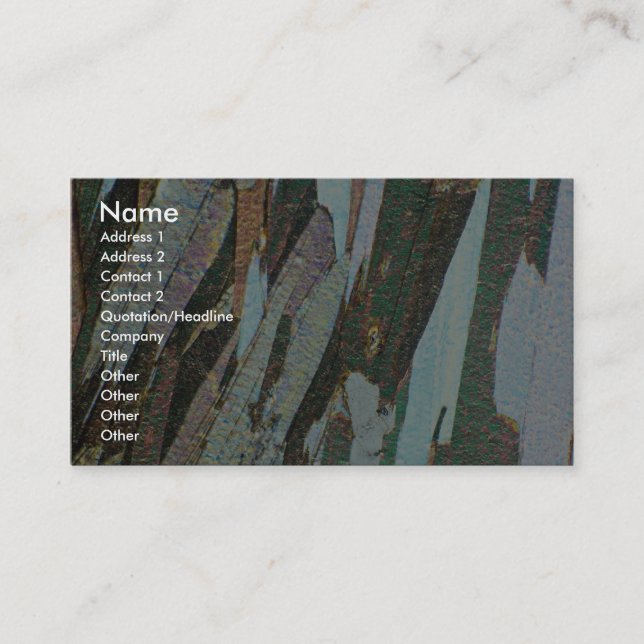 Mica Schist Business Card (Front)