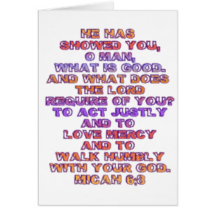 Micah 6:8 cards
