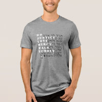 Micah 6:8 Hebrew QR shirt