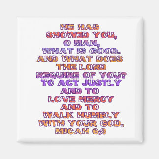 Micah 6:8 magnet