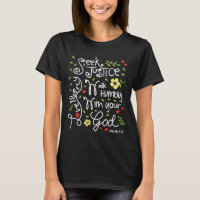 Micah 6:8 Seek Justice Love Mercy - Dark Shirts