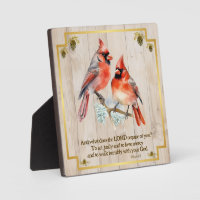 Micah 6:8 - Song Bird with Cardinals