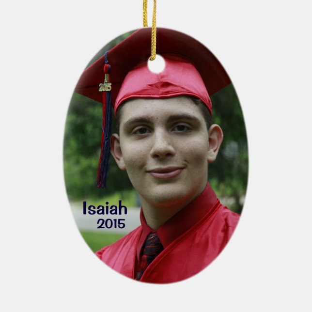 Micah & Isaiah 2015 Ceramic Ornament (Back)