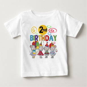Mice 2nd Birthday T-shirts and Gifts