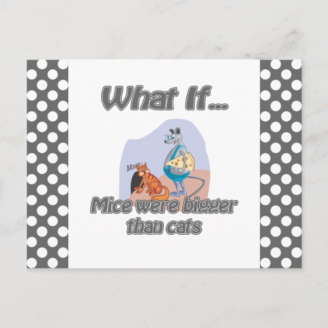 mice are bigger postcard (Front)