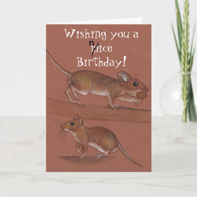 mice birthday card (Front)