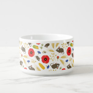 Mice in Grain Field Bowl