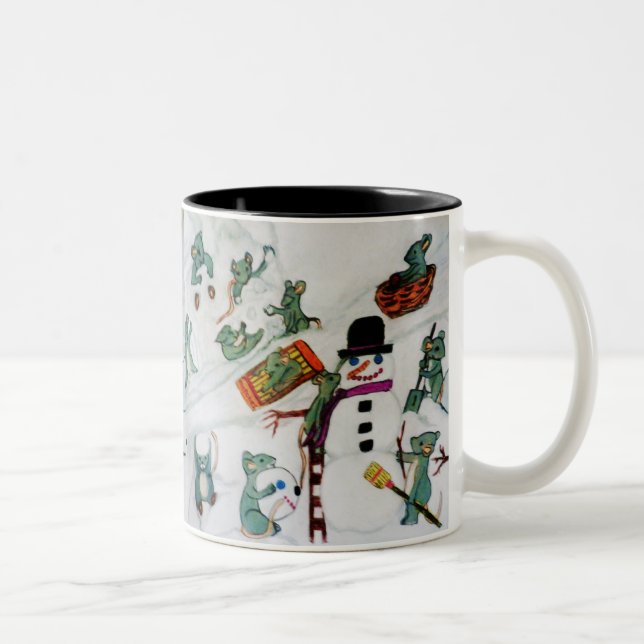 MICE IN THE SNOW mug (Right)