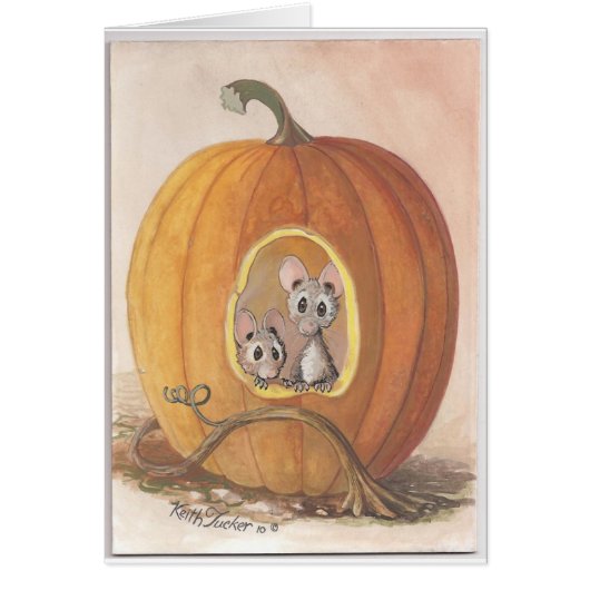 mice inside pumpkin cards (Front)