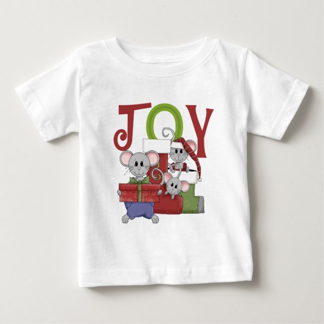 Mice JOY Christmas T-shirts and Gifts (Front)