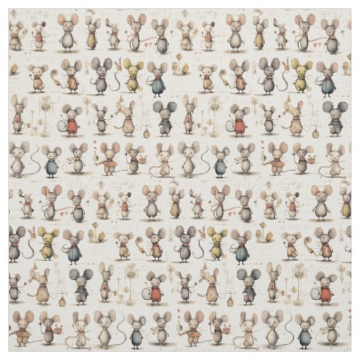 Mice Magic: Whimsy Mice Fabric