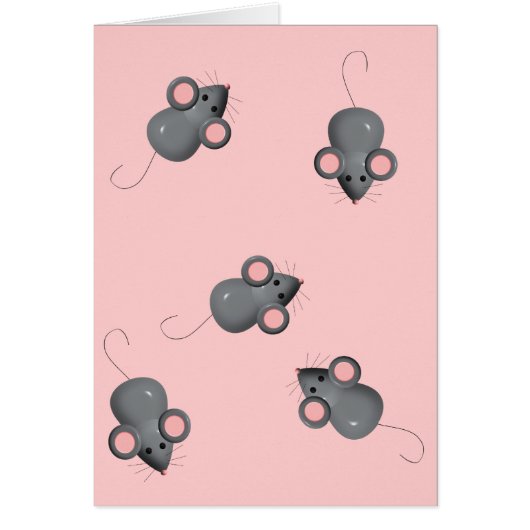 Mice on pink cards (Front)