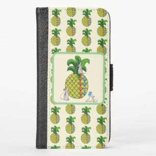 Mice sew Ananas iPhone Wallet shell
