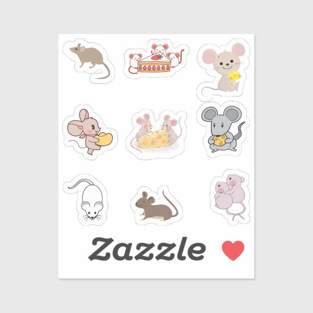 Mice Stickers (Sheet)