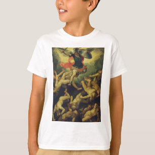 Michael and the fallen angels by Giuseppe Cesari T-Shirt