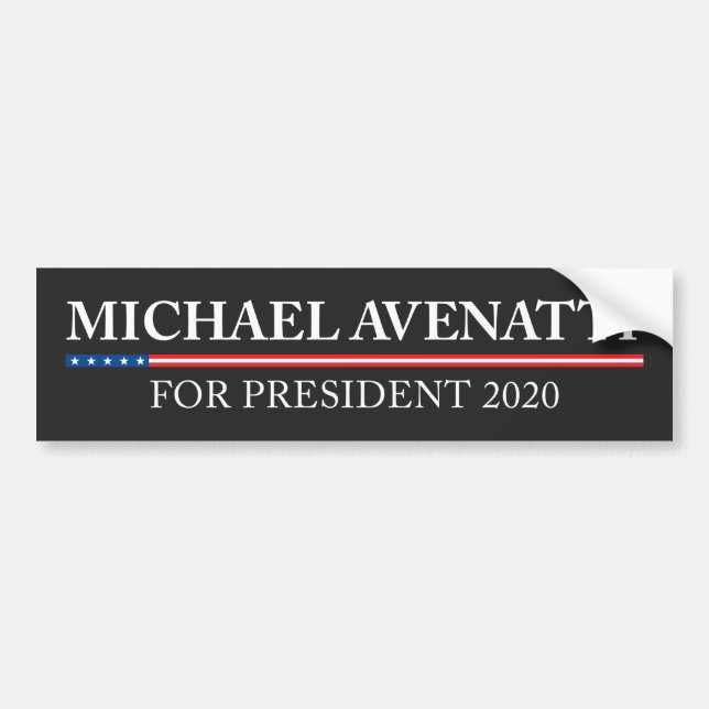 Michael Avenatti For President 2020 Bumper Sticker (Front)