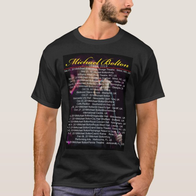 MICHAEL BOLTON TOUR 2018 - 2019 T-Shirt (Front)