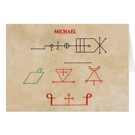 MICHAEL CARDS (Front Horizontal)