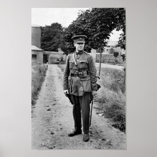 Michael Collins Dressed In Uniform 1922 Poster