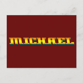 MICHAEL, for Michael Postcard