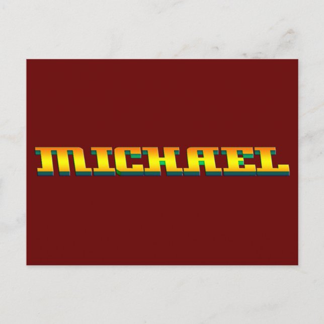 MICHAEL, for Michael Postcard (Front)