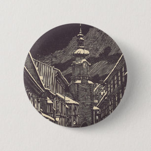 Michael Gate in Bratislava Medieval Tower Button