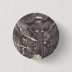 Michael Gate in Bratislava Medieval Tower Button