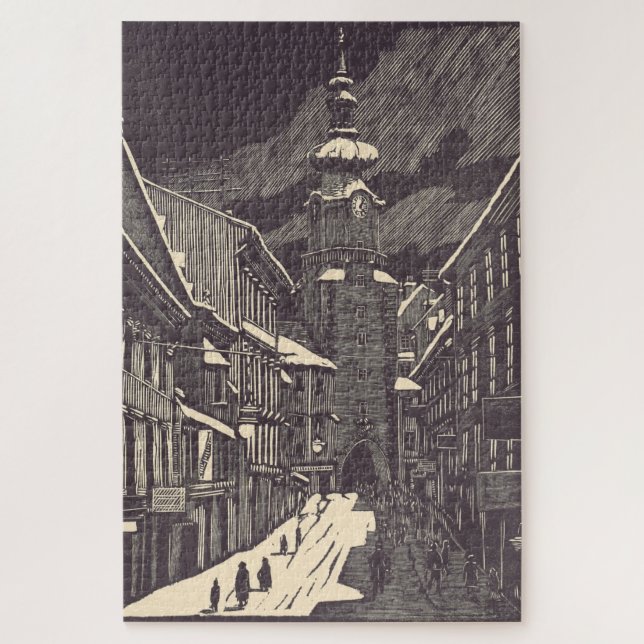 Michael Gate in Bratislava Medieval Tower Jigsaw Puzzle (Vertical)