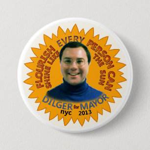 Michael J. Dilger for NYC Mayor 2013 Pinback Button