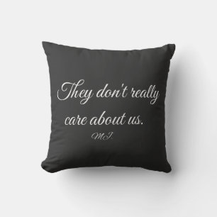 Michael Jackson lyrics Throw Pillow