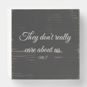 Michael Jackson lyrics Wooden Box Sign