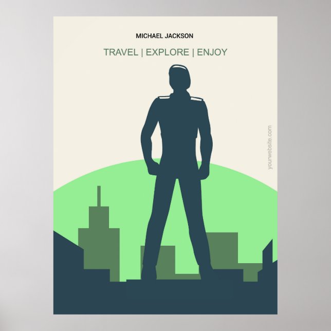 Michael Jackson the singer Poster (Front)