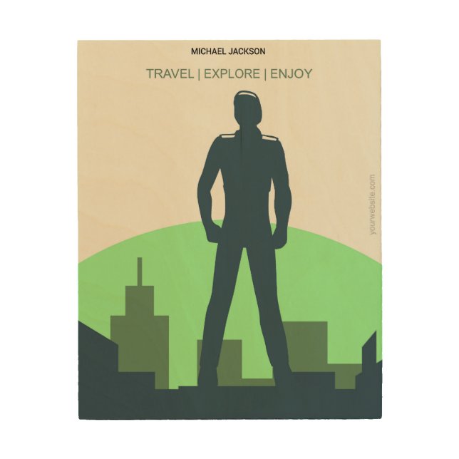 Michael Jackson the singer Wood Wall Art (Front)