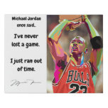 Michael Jordan Motivational Wall art