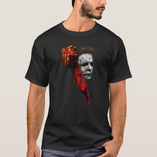 Michael Myers Halloween Iconic Design T_Shirt