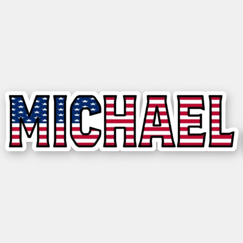 Michael Name First Name USA Sticker Stickerset