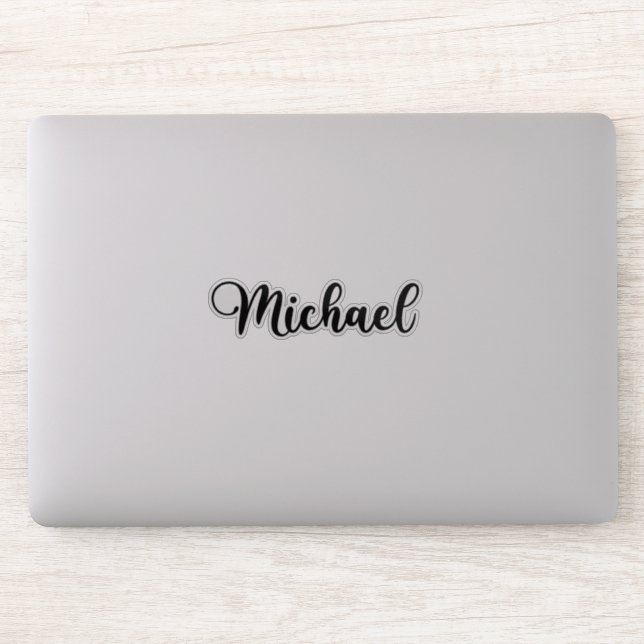 Michael Name - Handwritten Calligraphy Sticker | Zazzle Michael Name - Handwritten Calligraphy Sticker | Zazzle