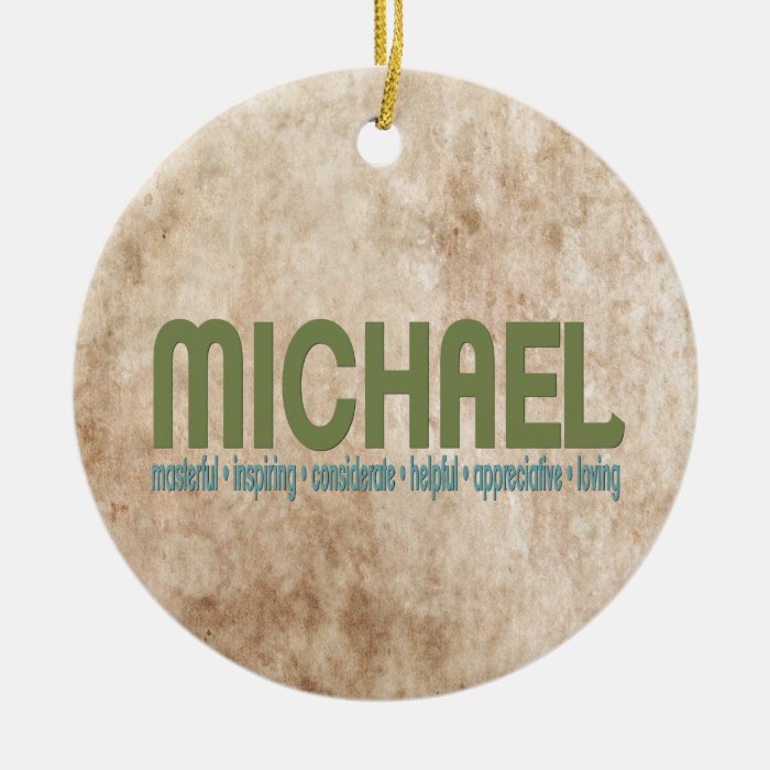 { Michael } Name Meaning Christmas Tree Ornament