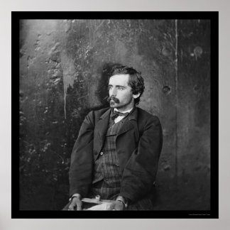 Michael O'Laughlin, Lincoln Conspirator 1865 Poster