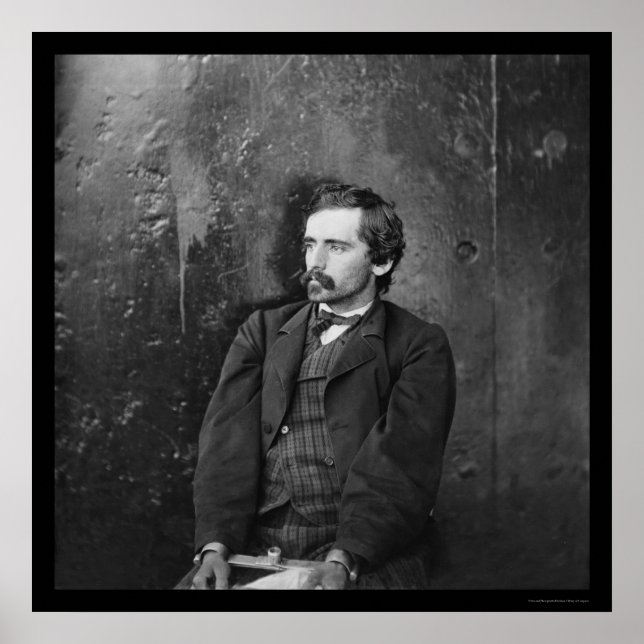 Michael O'Laughlin, Lincoln Conspirator 1865 Poster (Front)