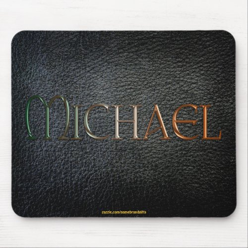 MICHAEL Personalised Leather_look Mousepad