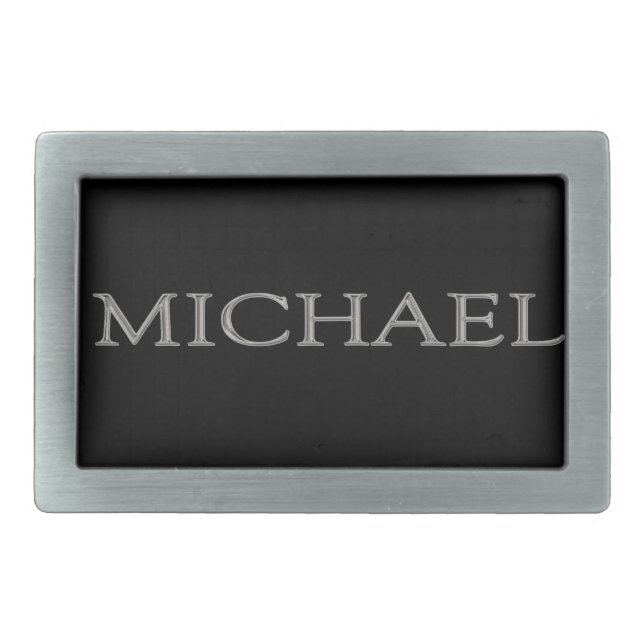 Michael Personalized Name Belt Buckle (Front)
