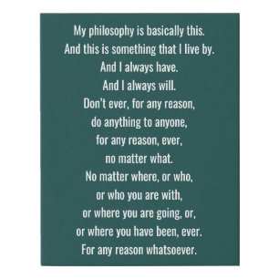 Michael Scott Quote Faux Canvas Print