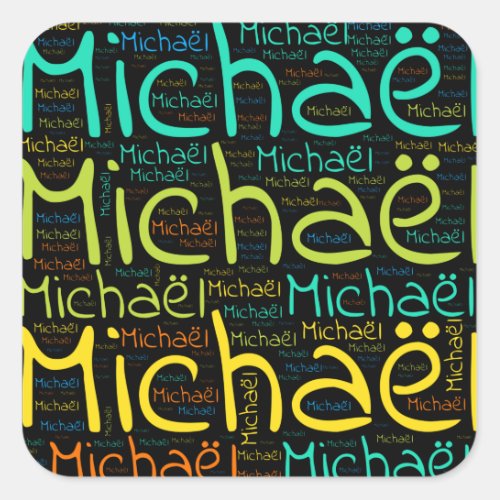 Michael Square Sticker