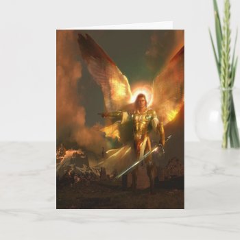 Michael The Archangel Card by CRDesigns at Zazzle