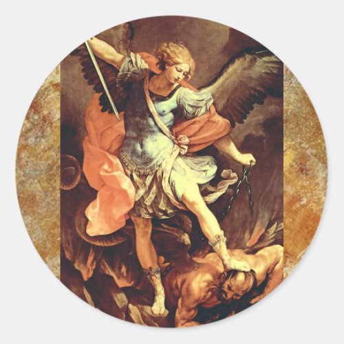 Michael the Archangel Classic Round Sticker