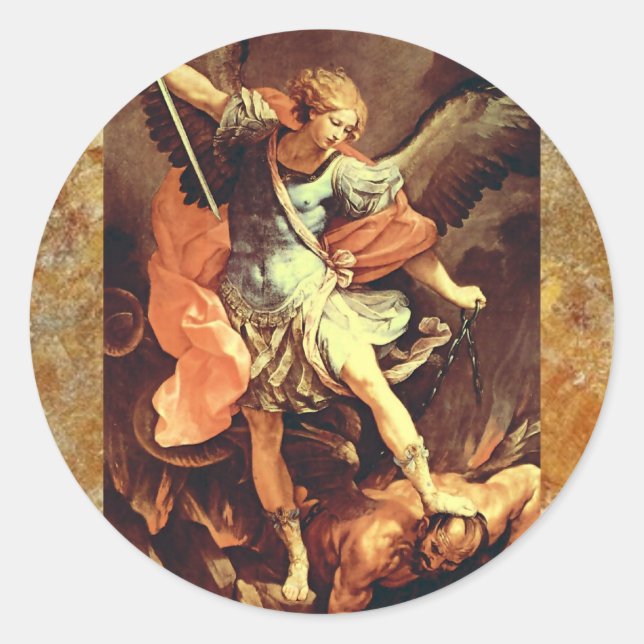 Michael the Archangel Classic Round Sticker (Front)