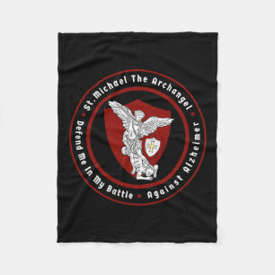 Michael The Archangel Help Me Against Alzheimerhei Fleece Blanket